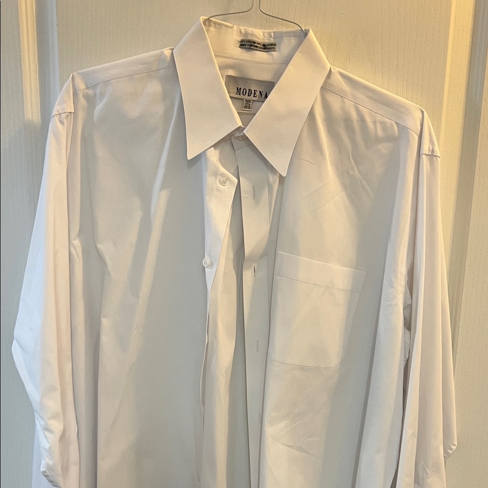 Modern White Dress Shirt for Men
